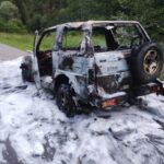 Uhryń pożar samochodu