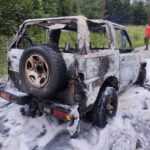 Uhryń pożar samochodu